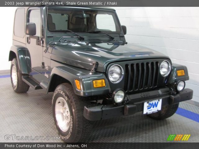 2003 Jeep Wrangler Sahara 4x4 in Shale Green Metallic