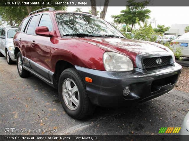 2004 Hyundai Santa Fe GLS in Merlot Red