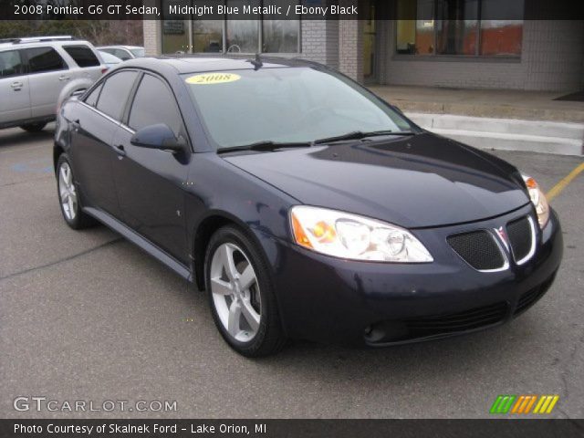 2008 Pontiac G6 GT Sedan in Midnight Blue Metallic