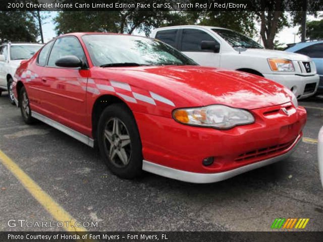 2000 Chevrolet Monte Carlo Limited Edition Pace Car SS in Torch Red