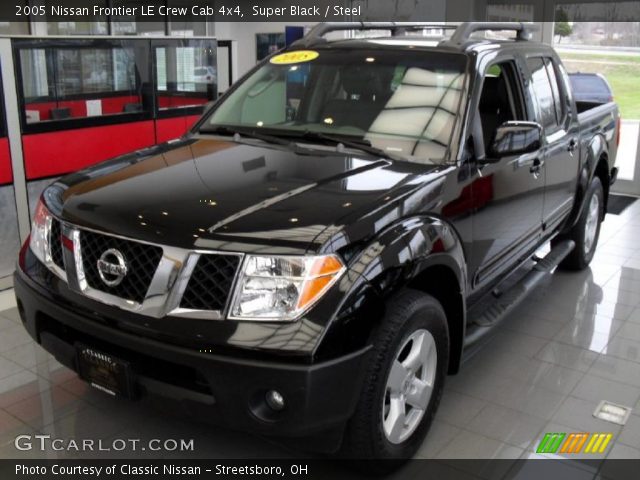 2005 Nissan Frontier LE Crew Cab 4x4 in Super Black