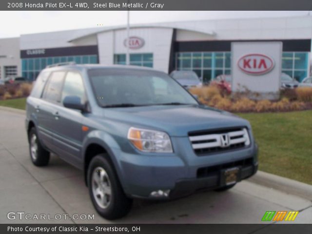 2008 Honda Pilot EX-L 4WD in Steel Blue Metallic