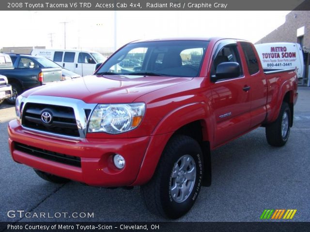 2008 Toyota Tacoma V6 TRD  Access Cab 4x4 in Radiant Red