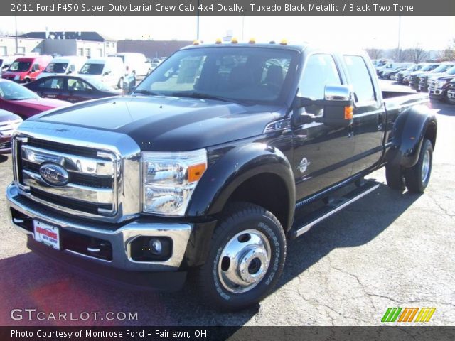 2011 Ford F450 Super Duty Lariat Crew Cab 4x4 Dually in Tuxedo Black Metallic