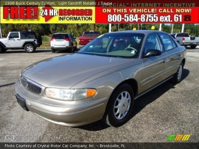 1998 Buick Century Custom in Light Sandrift Metallic