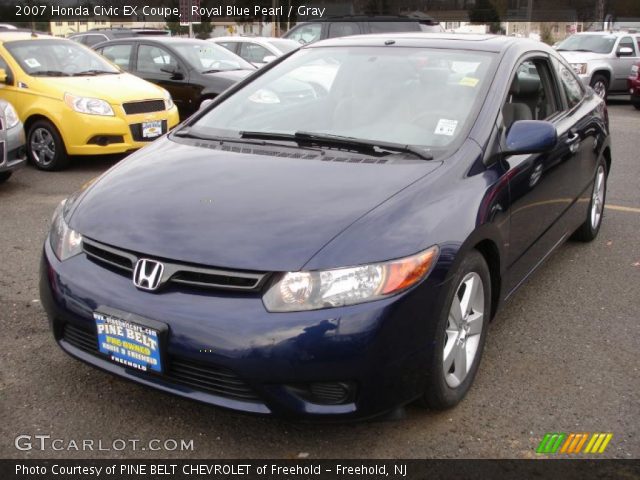 2007 Honda Civic EX Coupe in Royal Blue Pearl