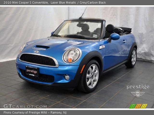 2010 Mini Cooper S Convertible in Laser Blue Metallic