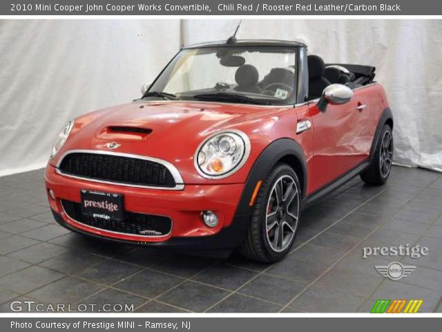 2010 Mini Cooper John Cooper Works Convertible in Chili Red