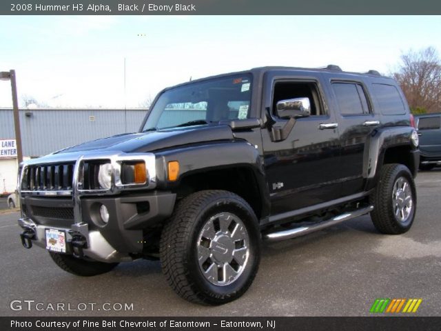 Black 2008 Hummer H3 Alpha Ebony Black Interior