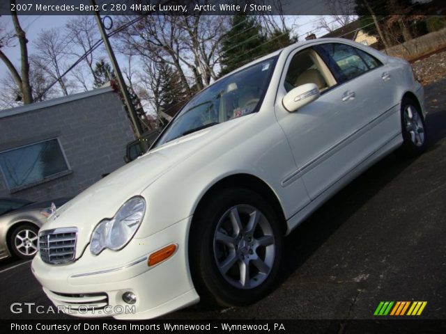 2007 Mercedes-Benz C 280 4Matic Luxury in Arctic White