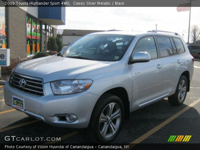 2009 Toyota Highlander Sport 4WD in Classic Silver Metallic