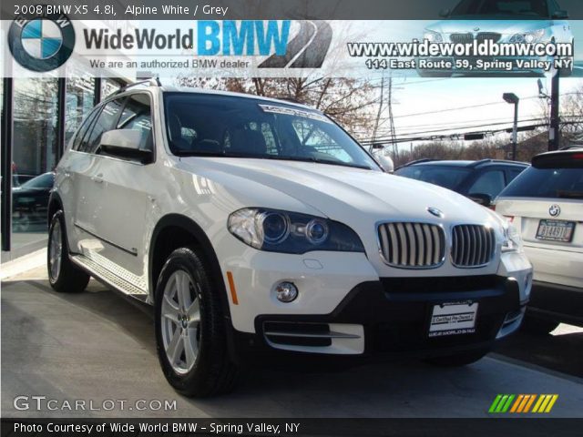 2008 BMW X5 4.8i in Alpine White