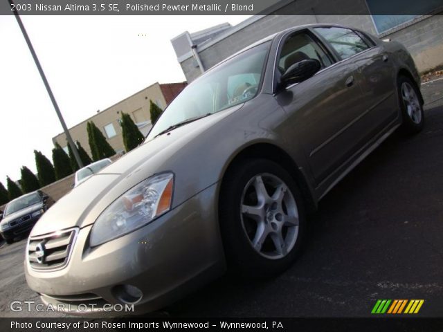2003 Nissan Altima 3.5 SE in Polished Pewter Metallic
