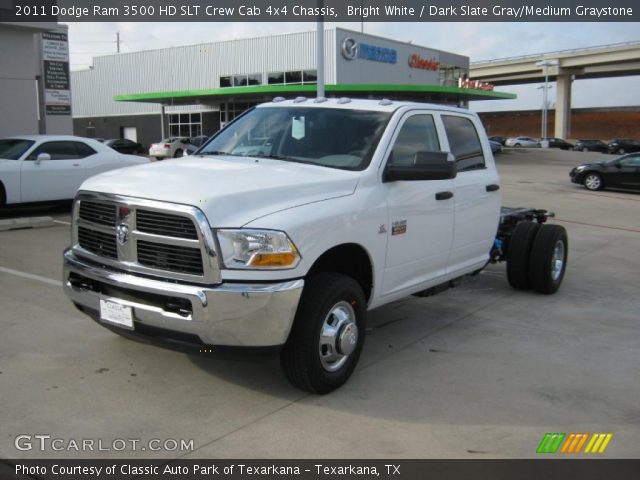 2011 Dodge Ram 3500 HD SLT Crew Cab 4x4 Chassis in Bright White