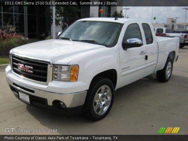2011 GMC Sierra 1500 SLE Extended Cab in Summit White