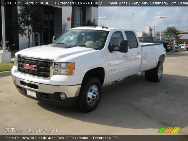 2011 GMC Sierra 2500HD SLT Extended Cab 4x4 Dually in Summit White