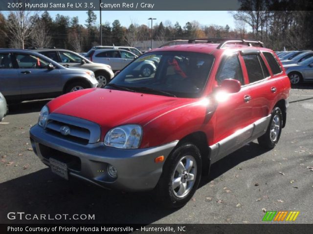 2005 Hyundai Santa Fe LX 3.5 in Canyon Red