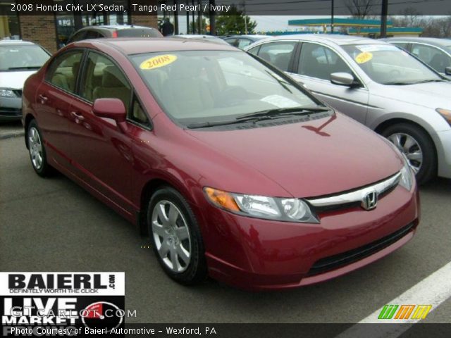 Red honda civic coupe 2008 for sale #2
