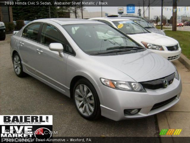 2010 Honda Civic Si Sedan in Alabaster Silver Metallic