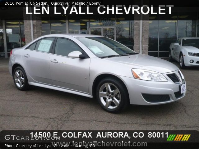 2010 Pontiac G6 Sedan in Quicksilver Metallic