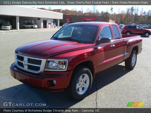 2011 Dodge Dakota Big Horn Extended Cab in Deep Cherry Red Crystal Pearl