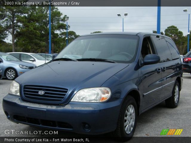 2003 Kia Sedona LX in Blue Sapphire