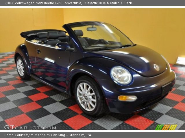 2004 Volkswagen New Beetle GLS Convertible in Galactic Blue Metallic