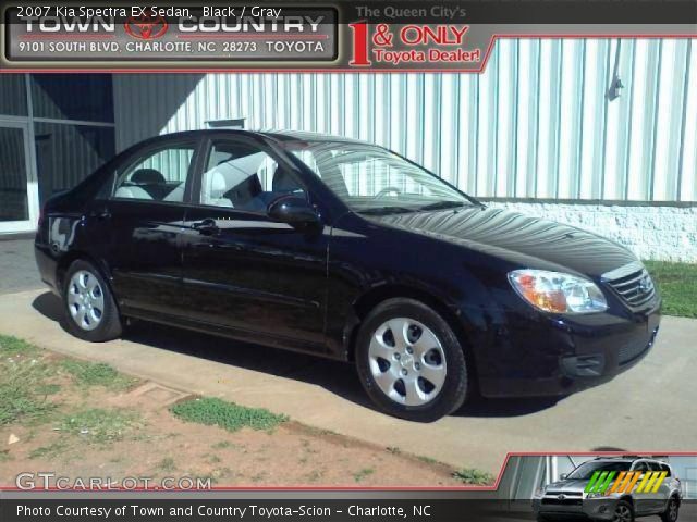 2007 Kia Spectra EX Sedan in Black