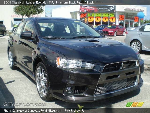 2008 Mitsubishi Lancer Evolution MR in Phantom Black Pearl