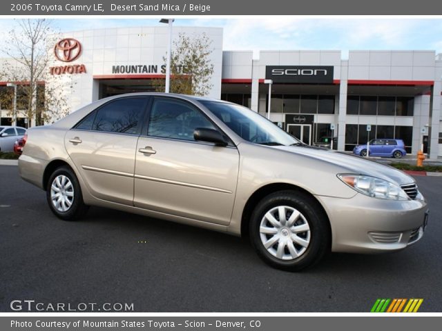 2006 Toyota Camry LE in Desert Sand Mica
