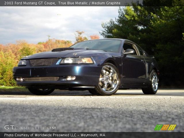 2003 Ford Mustang GT Coupe in True Blue Metallic