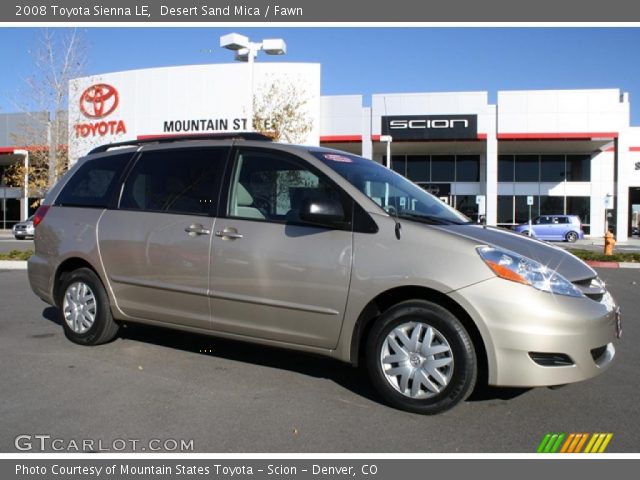 2008 Toyota Sienna LE in Desert Sand Mica
