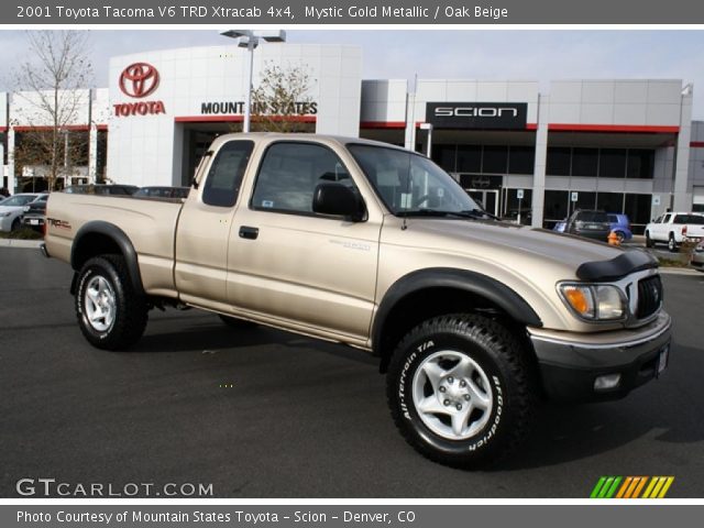 2001 Toyota Tacoma V6 TRD Xtracab 4x4 in Mystic Gold Metallic