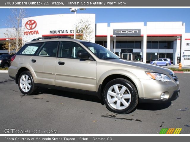 2008 Subaru Outback 2.5i Wagon in Harvest Gold Metallic