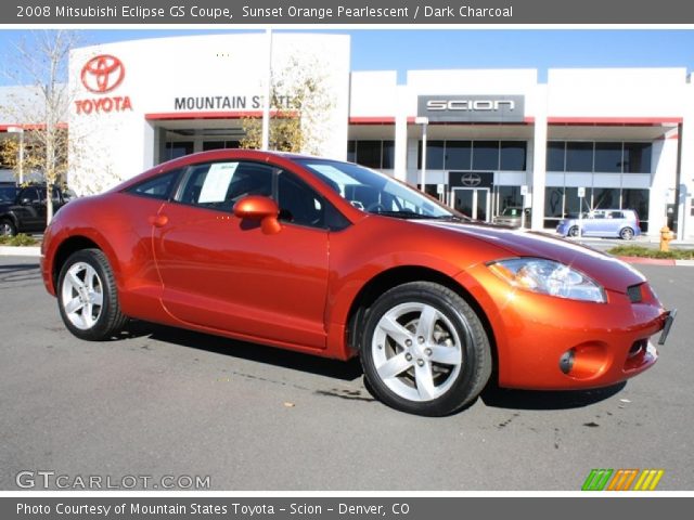 2008 Mitsubishi Eclipse GS Coupe in Sunset Orange Pearlescent