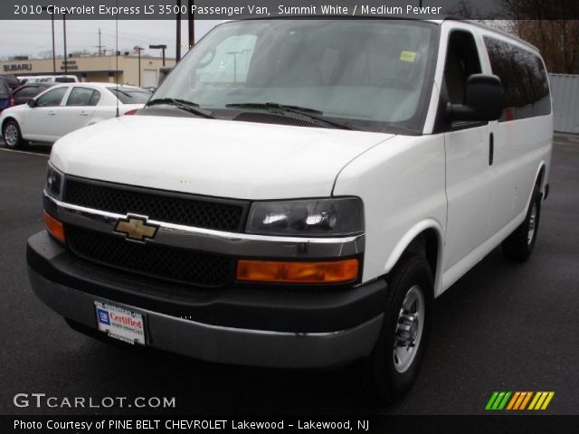 2010 Chevrolet Express LS 3500 Passenger Van in Summit White