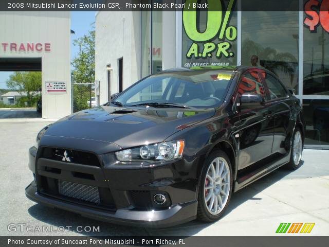 2008 Mitsubishi Lancer Evolution GSR in Phantom Black Pearl