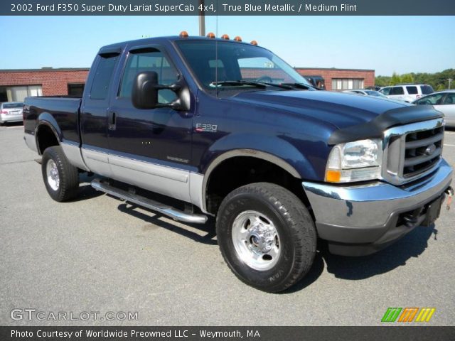 2002 Ford F350 Super Duty Lariat SuperCab 4x4 in True Blue Metallic