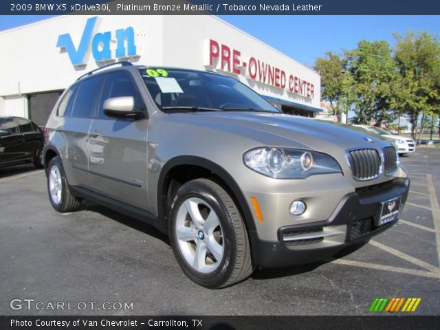 2009 BMW X5 xDrive30i in Platinum Bronze Metallic