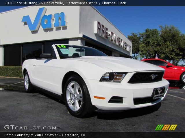 2010 Ford Mustang V6 Convertible in Performance White