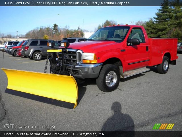 1999 Ford F250 Super Duty XLT Regular Cab 4x4 in Red