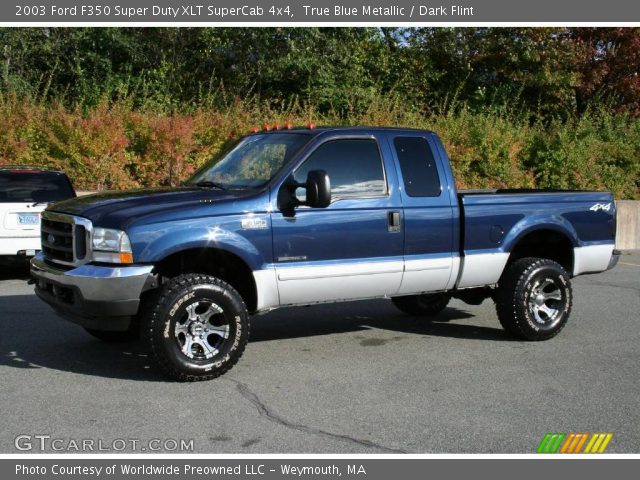 2003 Ford F350 Super Duty XLT SuperCab 4x4 in True Blue Metallic