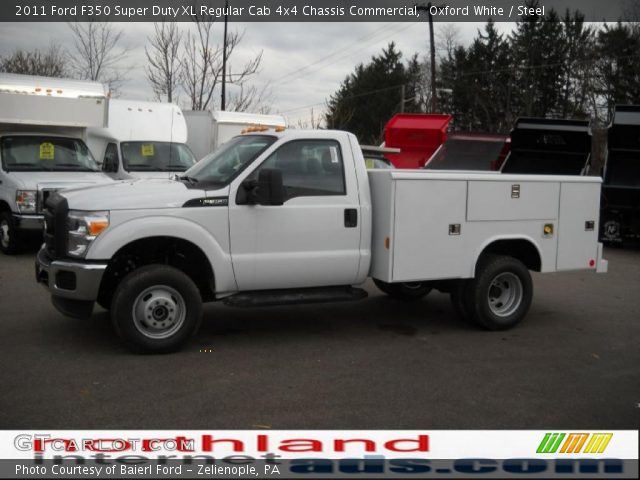 2011 Ford F350 Super Duty XL Regular Cab 4x4 Chassis Commercial in Oxford White