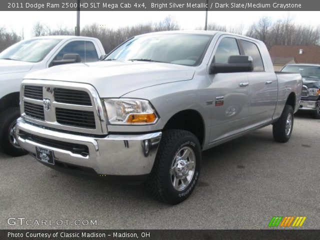 2011 Dodge Ram 2500 HD SLT Mega Cab 4x4 in Bright Silver Metallic