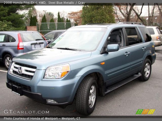 2008 Honda Pilot EX-L 4WD in Steel Blue Metallic