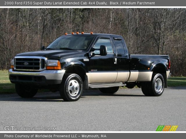 2000 Ford F350 Super Duty Lariat Extended Cab 4x4 Dually in Black