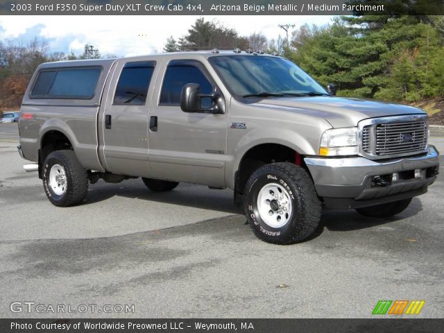 2003 Ford F350 Super Duty XLT Crew Cab 4x4 in Arizona Beige Metallic