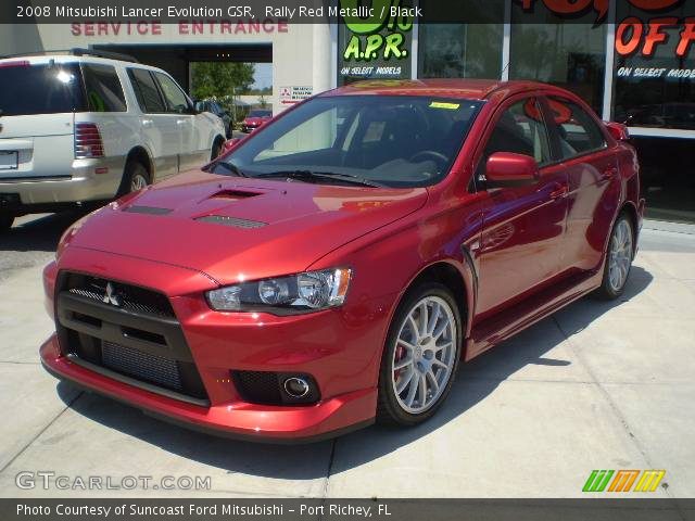 2008 Mitsubishi Lancer Evolution GSR in Rally Red Metallic