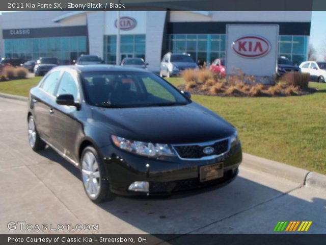 2011 Kia Forte SX in Ebony Black
