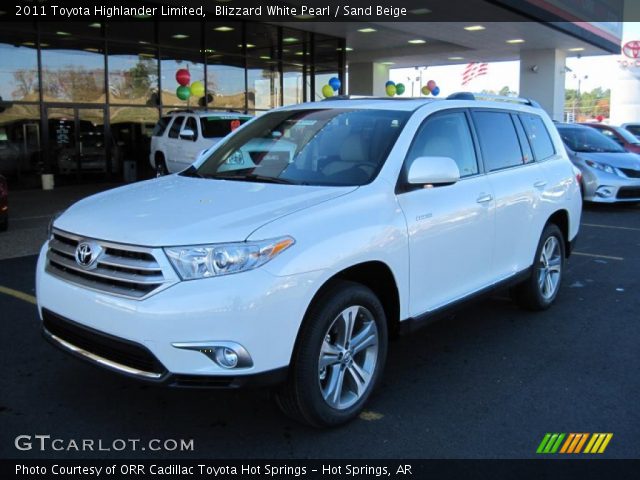 2011 Toyota Highlander Limited in Blizzard White Pearl